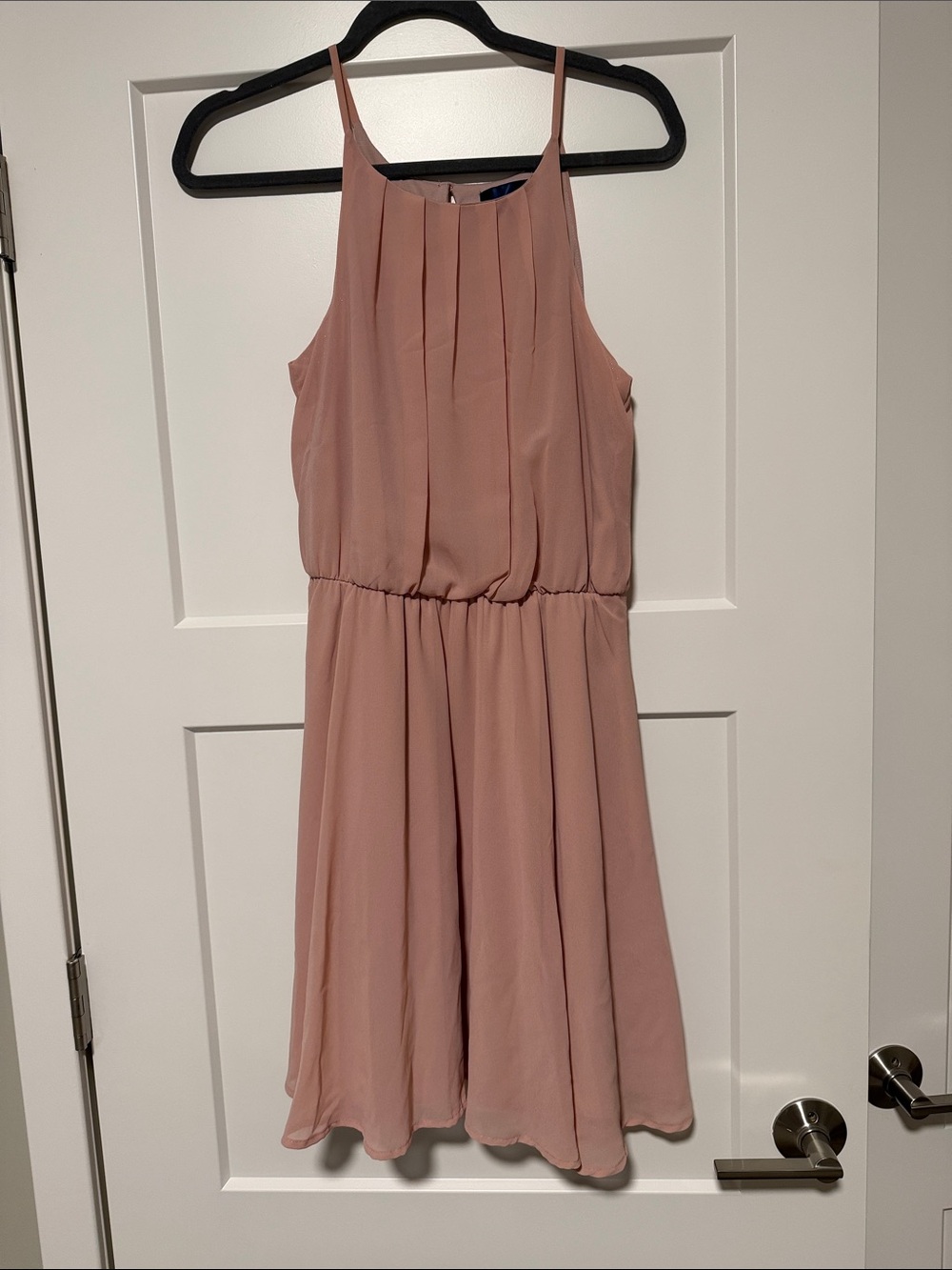 Blue Rain Dusty Rose Chiffon Halter-Style Girls Dress